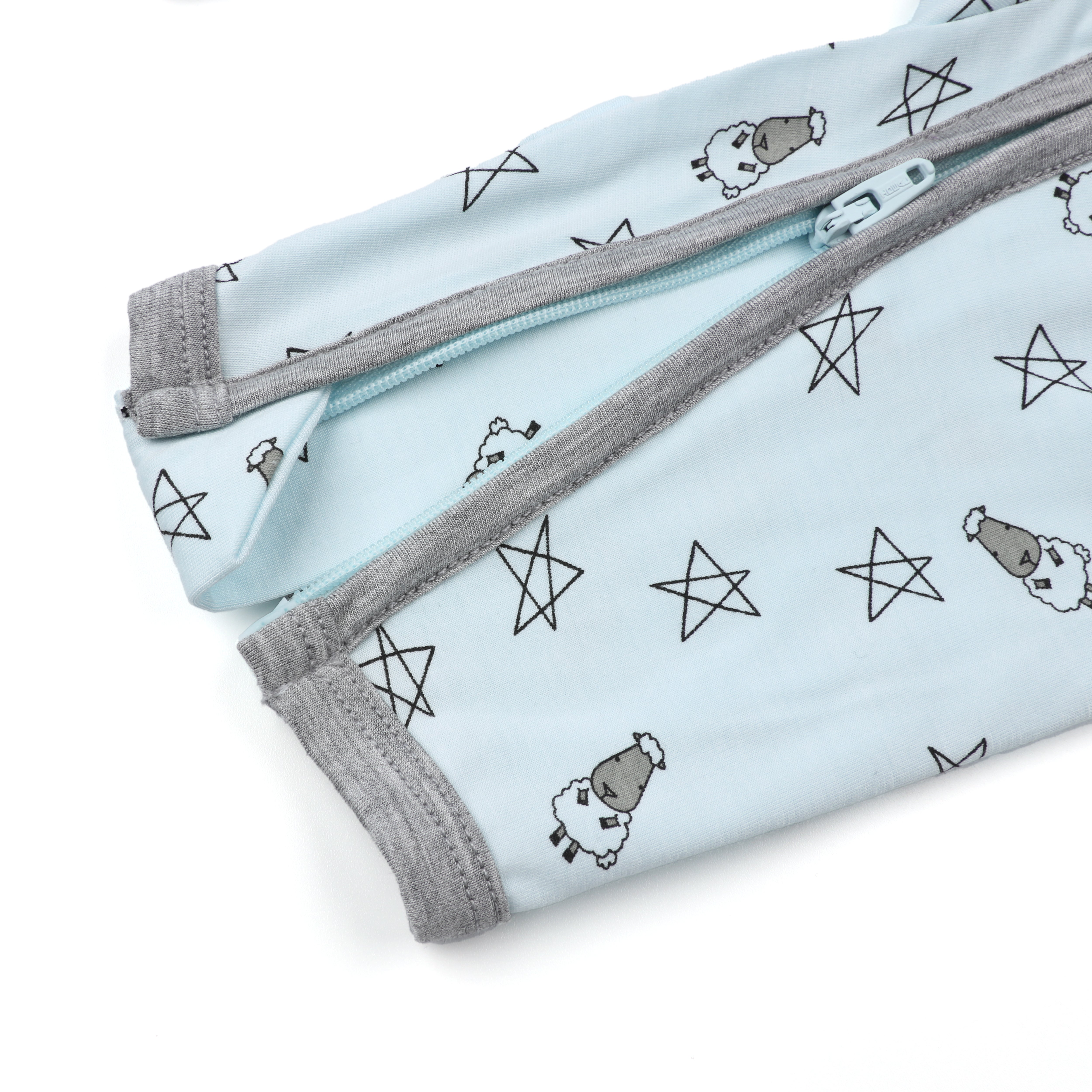 Romper Zip Small Star & Sheepz Blue