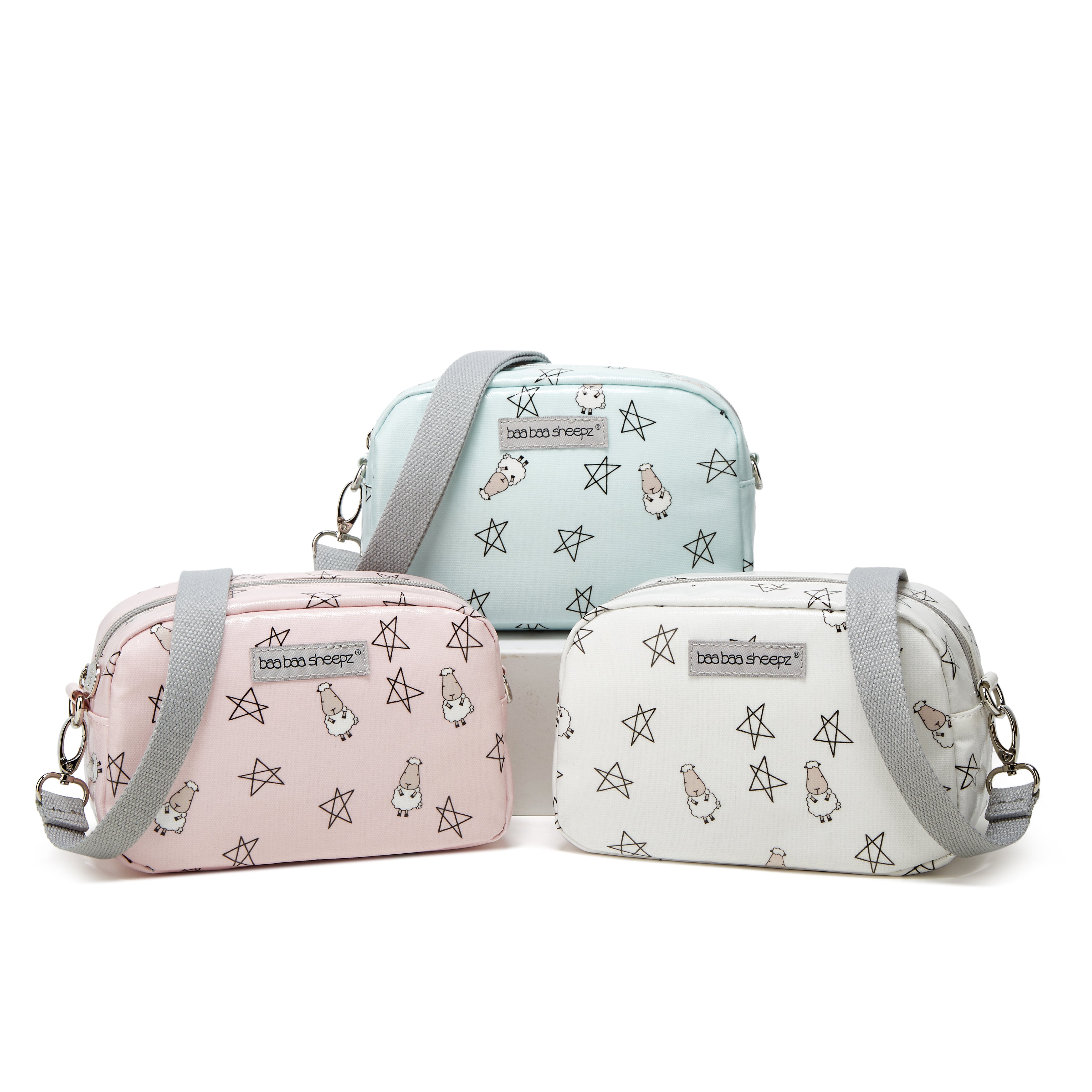 Baa Baa Sheepz Sling Bag Small Star & Sheepz Pink - Small