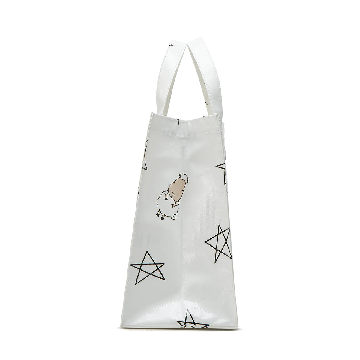 Baa Baa Sheepz Tote Bag 002 White - Large