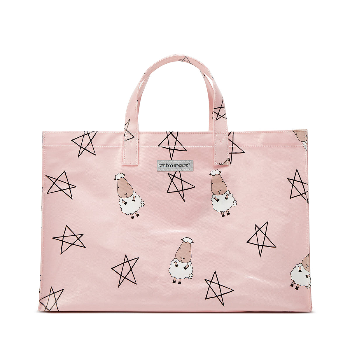 Baa Baa Sheepz Tote Bag 002 Pink - Large