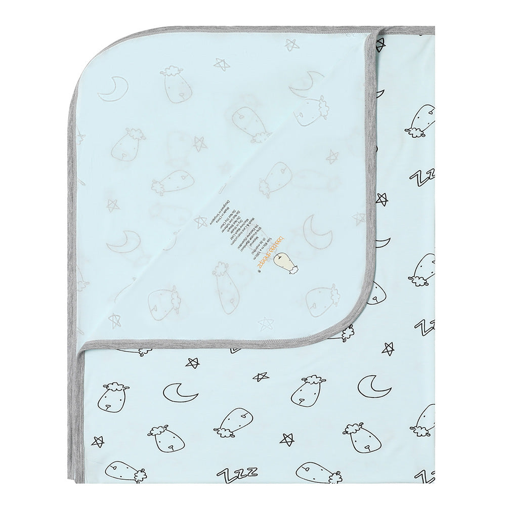 Single Layer Blanket Sweet Dreams Baa Baa Blue - 4T