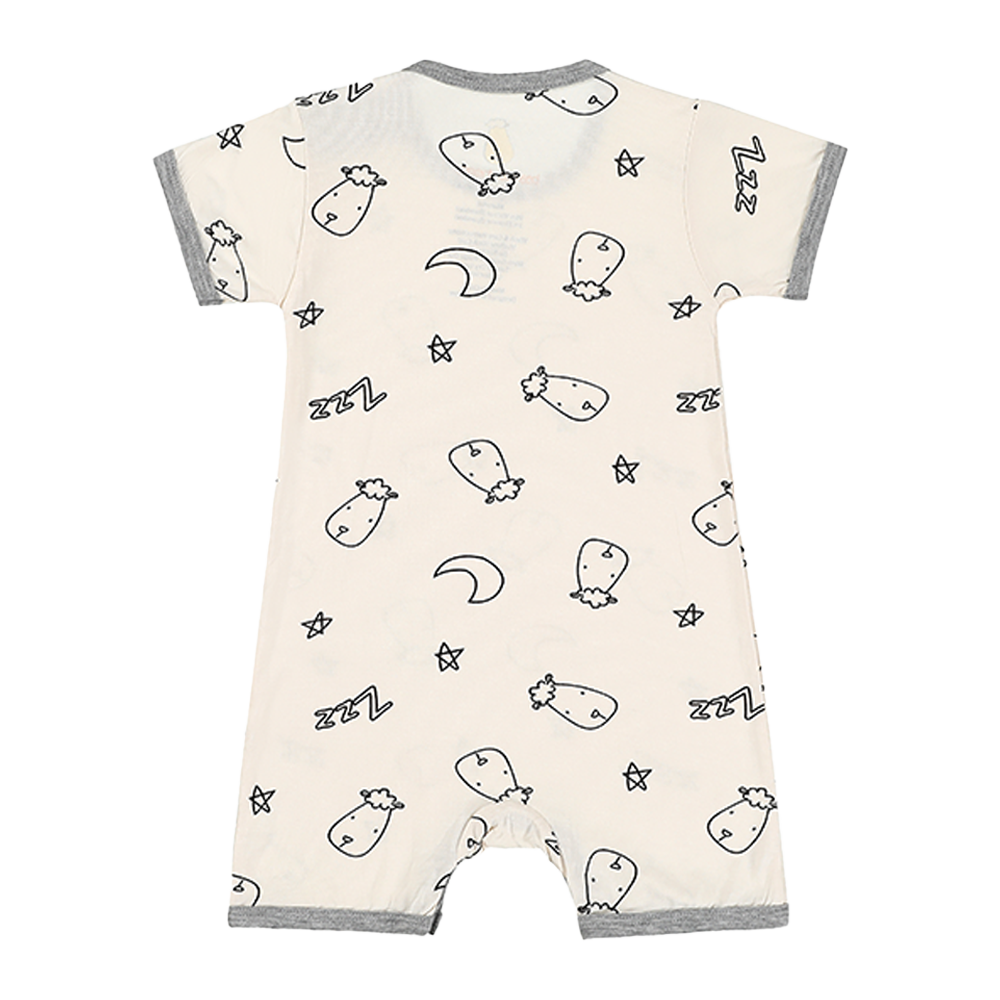 Romper Short Sleeve Sweet Dreams Baa Baa Yellow