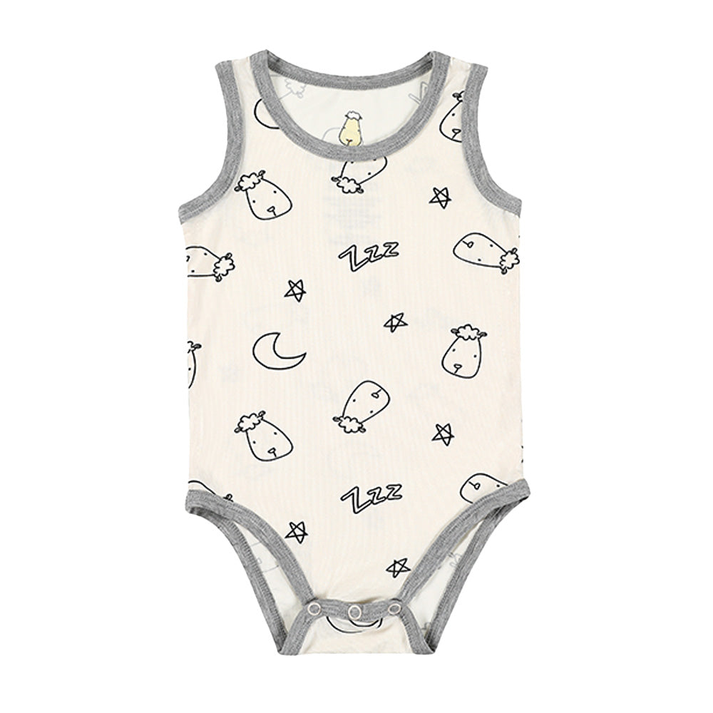 Sleeveless Onesie Sweet Dreams Baa Baa Yellow