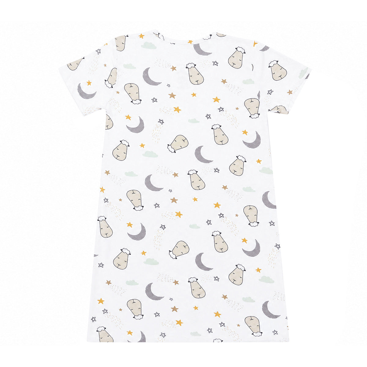 Women Dress Goodnight Baa Baa White