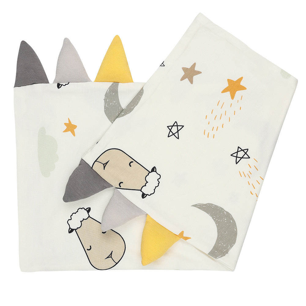 Bed-Time Buddy Case Goodnight Baa Baa White with Color tag - Jumbo