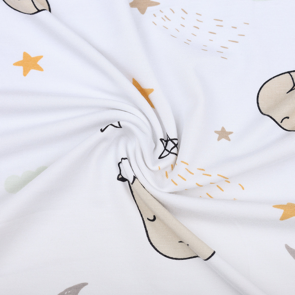 Double Layer Blanket Goodnight Baa Baa White Adult