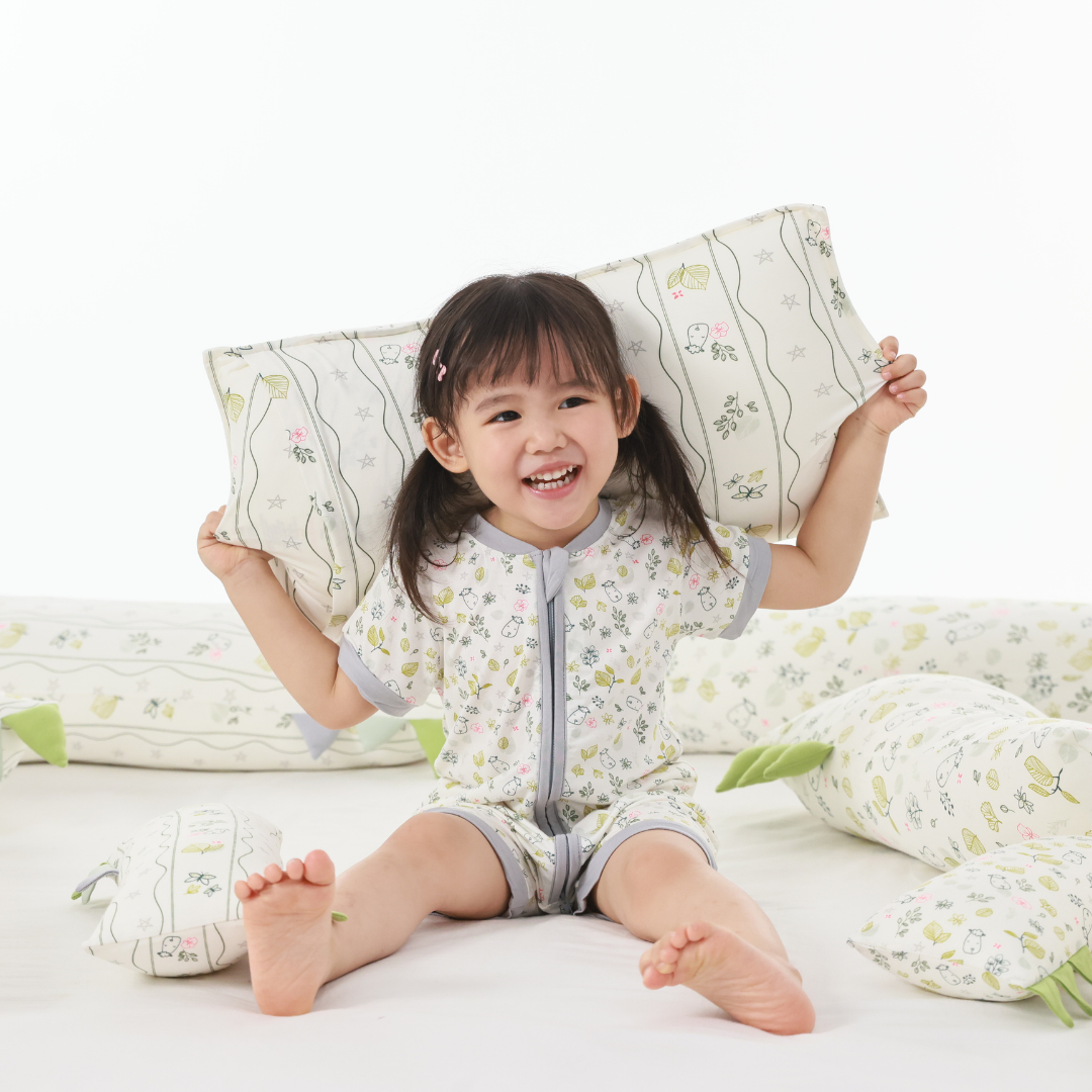 Head Pillow Case Dream Garden B Cream - Kids