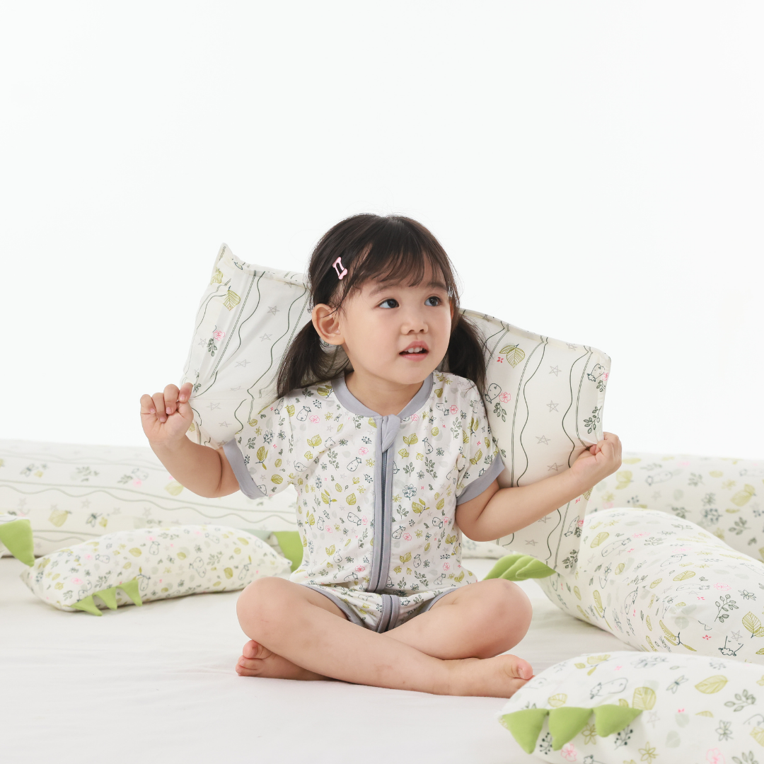 Head Pillow Case Dream Garden B Cream - Kids