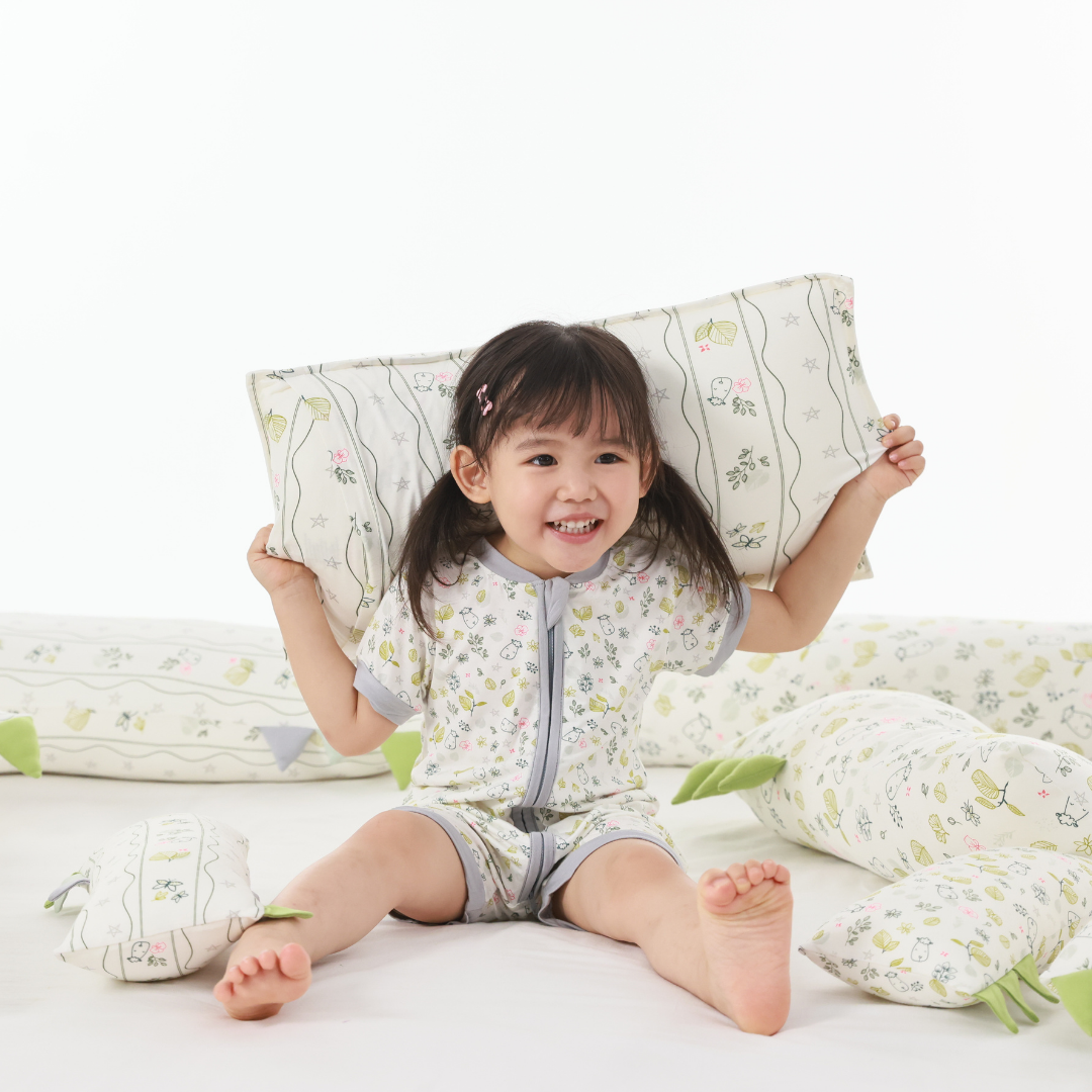 Head Pillow Case Dream Garden B Cream - Kids