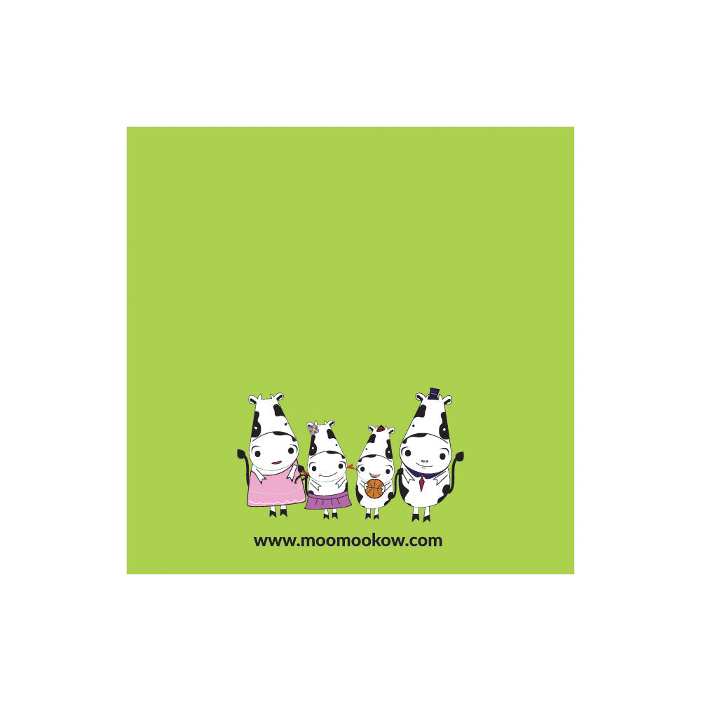 Greetings Card - Moo Moo Kow® Green