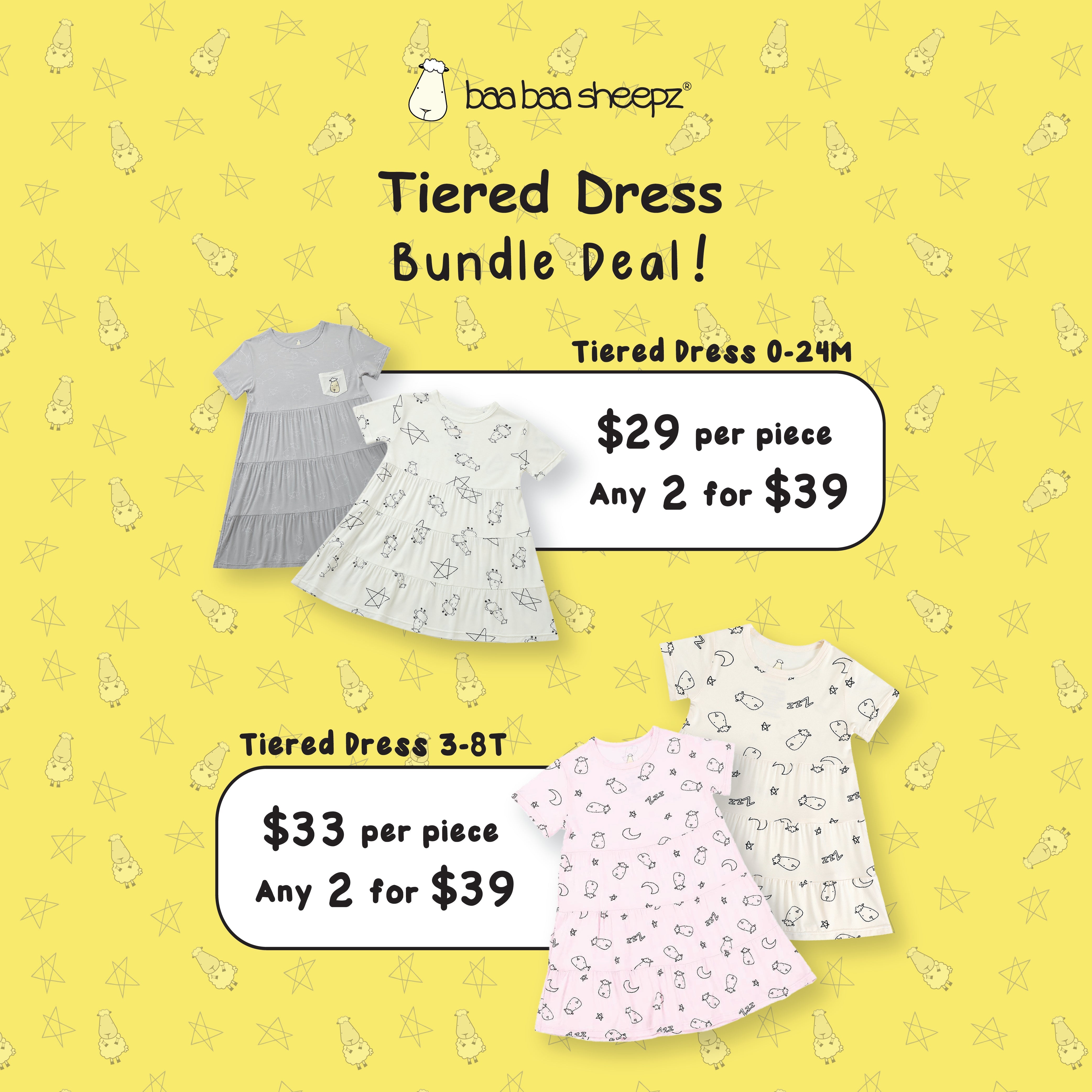 Baa Baa Sheepz Tiered Dress Bundle
