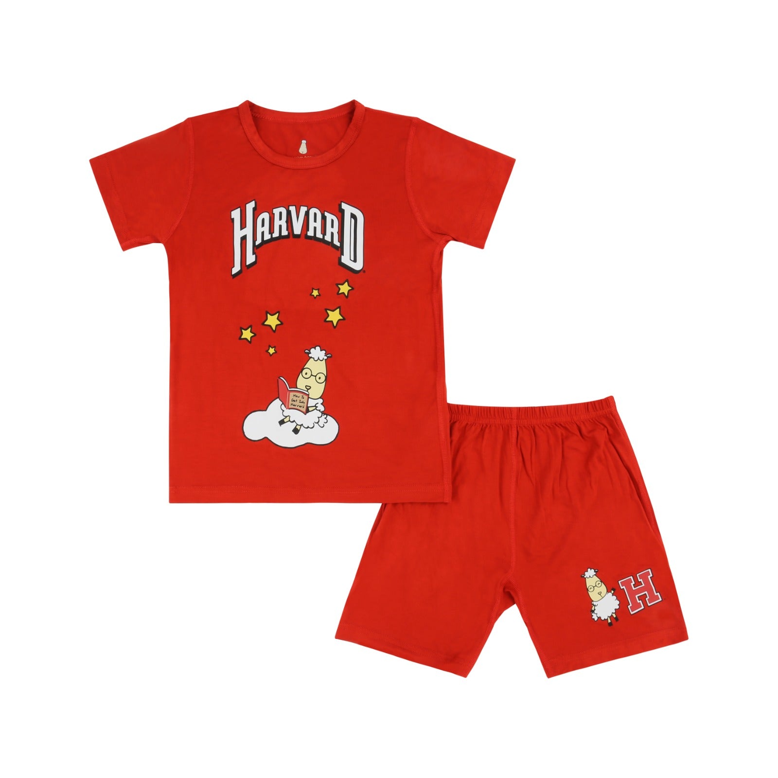 Short Sleeve Shirt HV07 Red + Pants HV07 Red