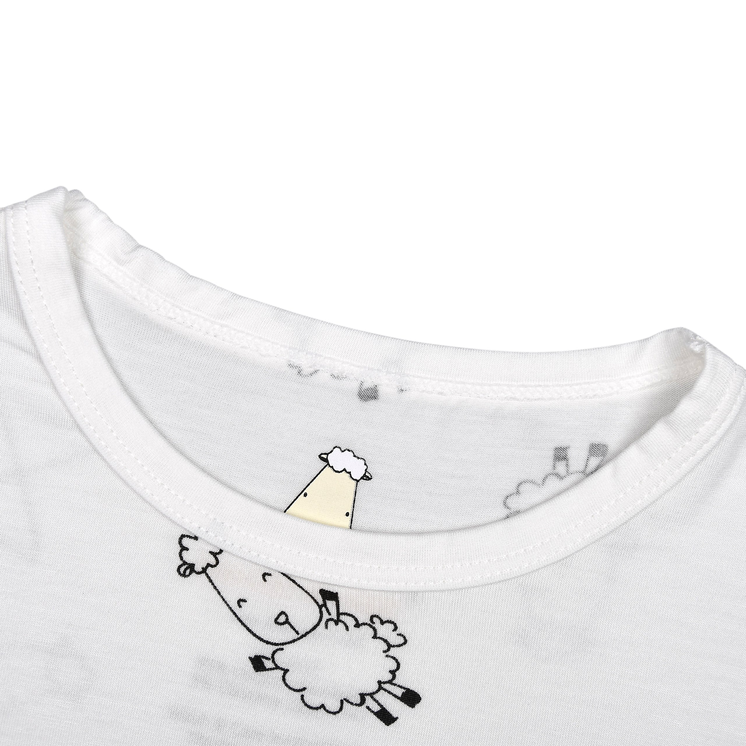 Tiered Dress Cute Big Star & Sheepz White