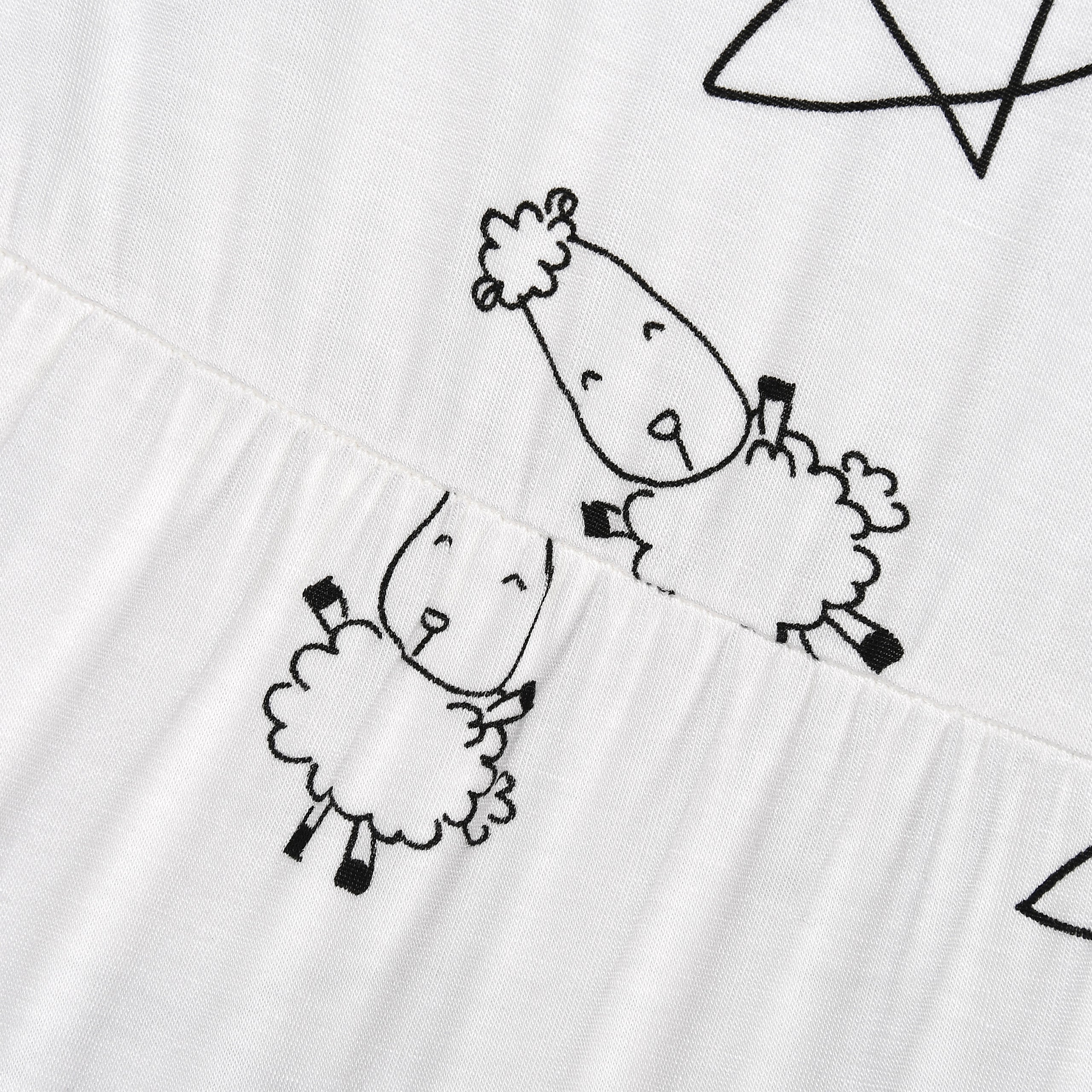 Tiered Dress Cute Big Star & Sheepz White