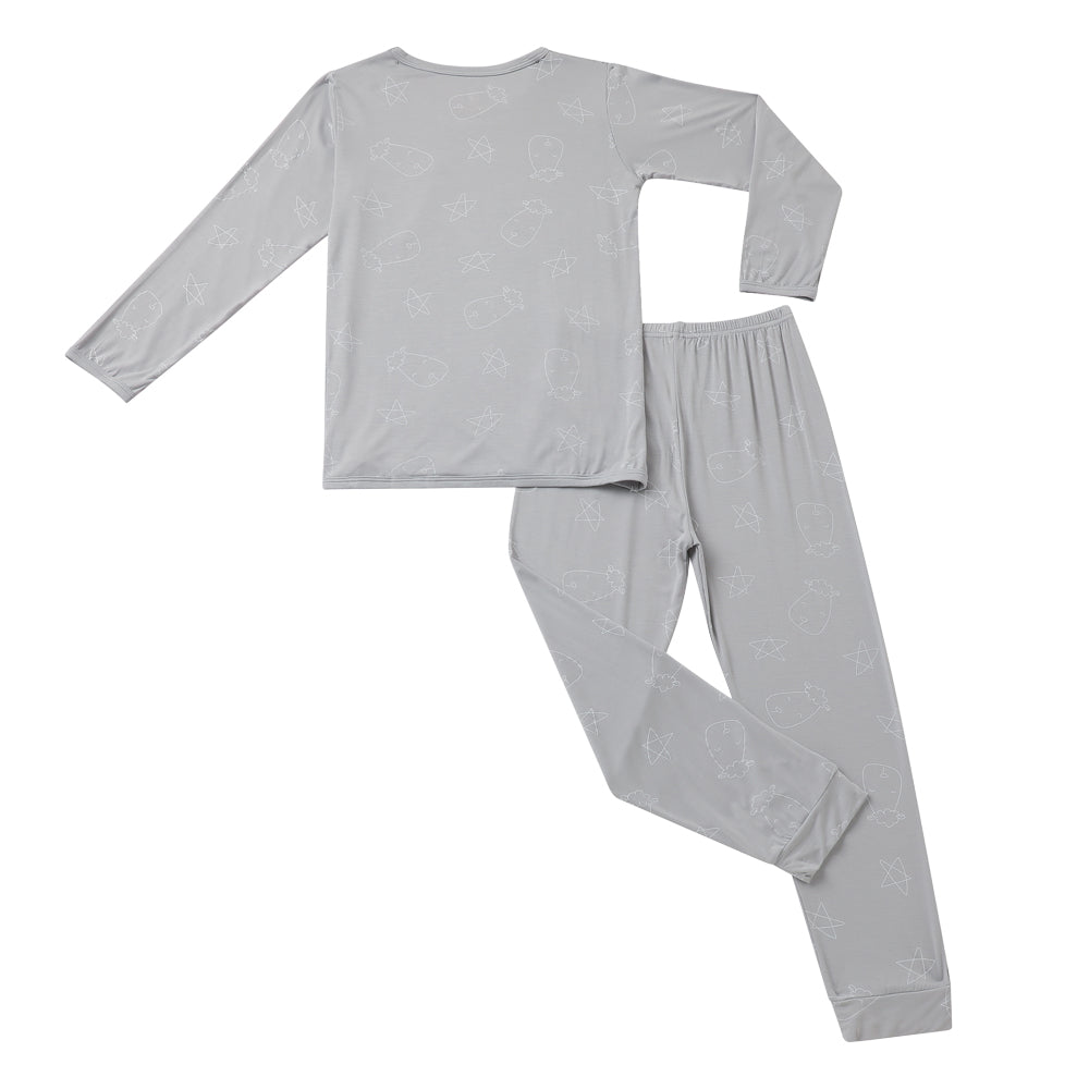 Pyjamas Set Cute Big Star & Head Grey + Cute Big Star & Head Grey