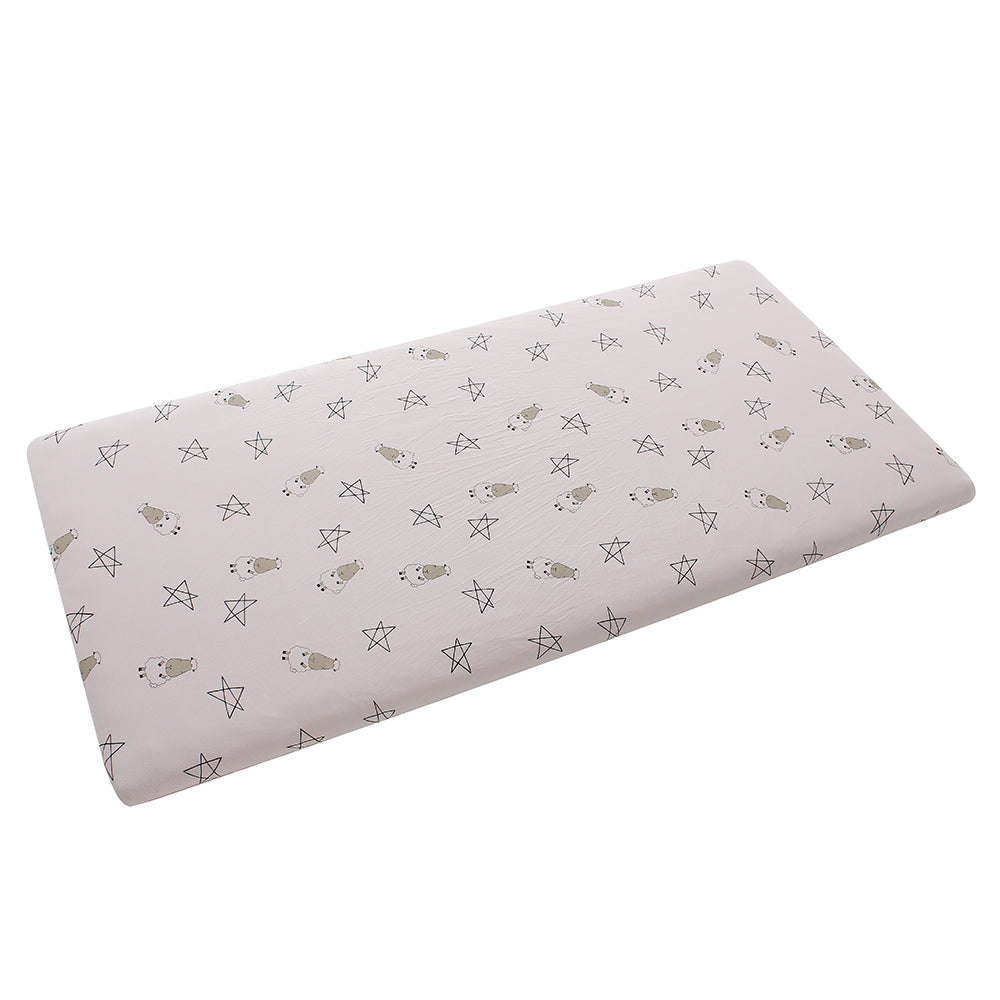 Mattress Sheet Big Star & Sheepz Pink