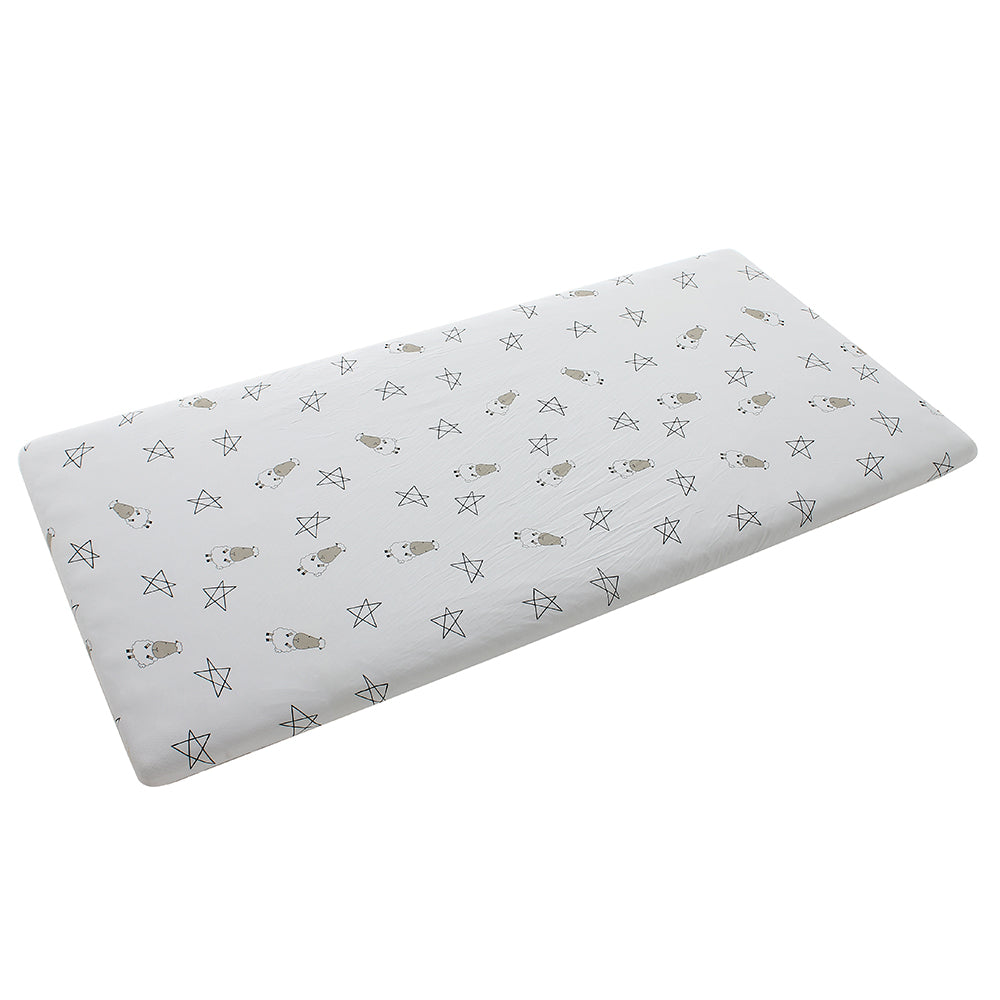 Mattress Sheet Big Star & Sheepz White