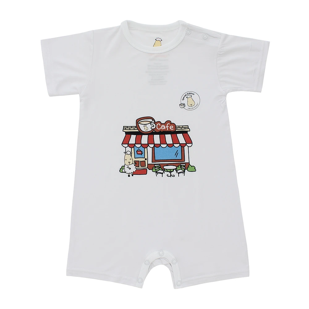 SPECIAL EDITION Romper Short Sleeve Café White