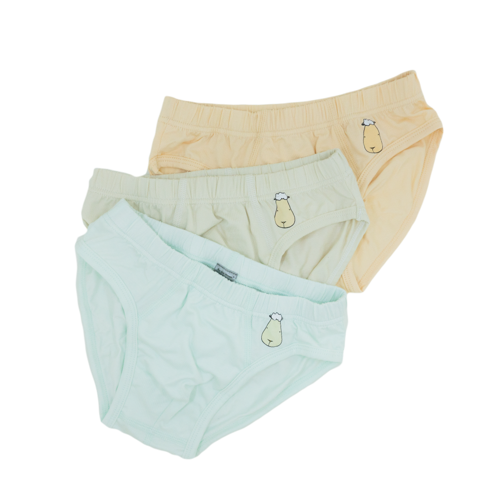 Briefs 3 pcs, White, Kids