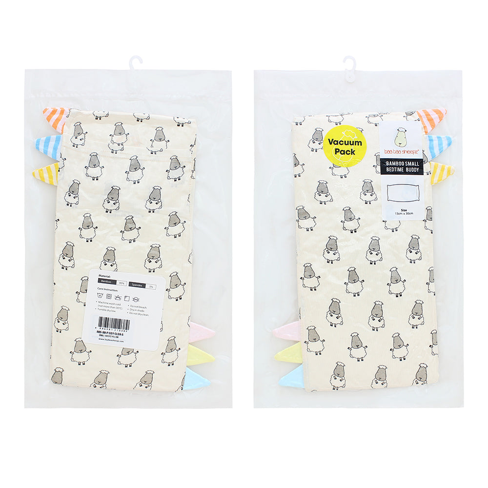 Bed-Time Buddy™ Small Sheepz Yellow with Color & Stripe tag - Small (size 13x30cm)