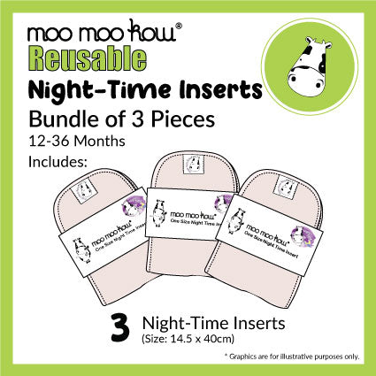 One Size Night Time Insert - 3 Pack Deal