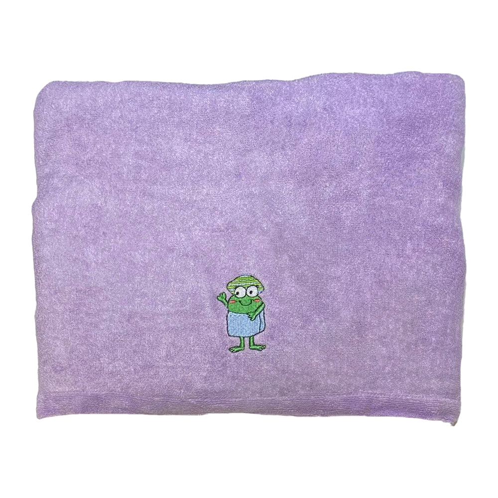 CrokCrokFrok Bamboo Towel for Kids & Adult - Purple - Large