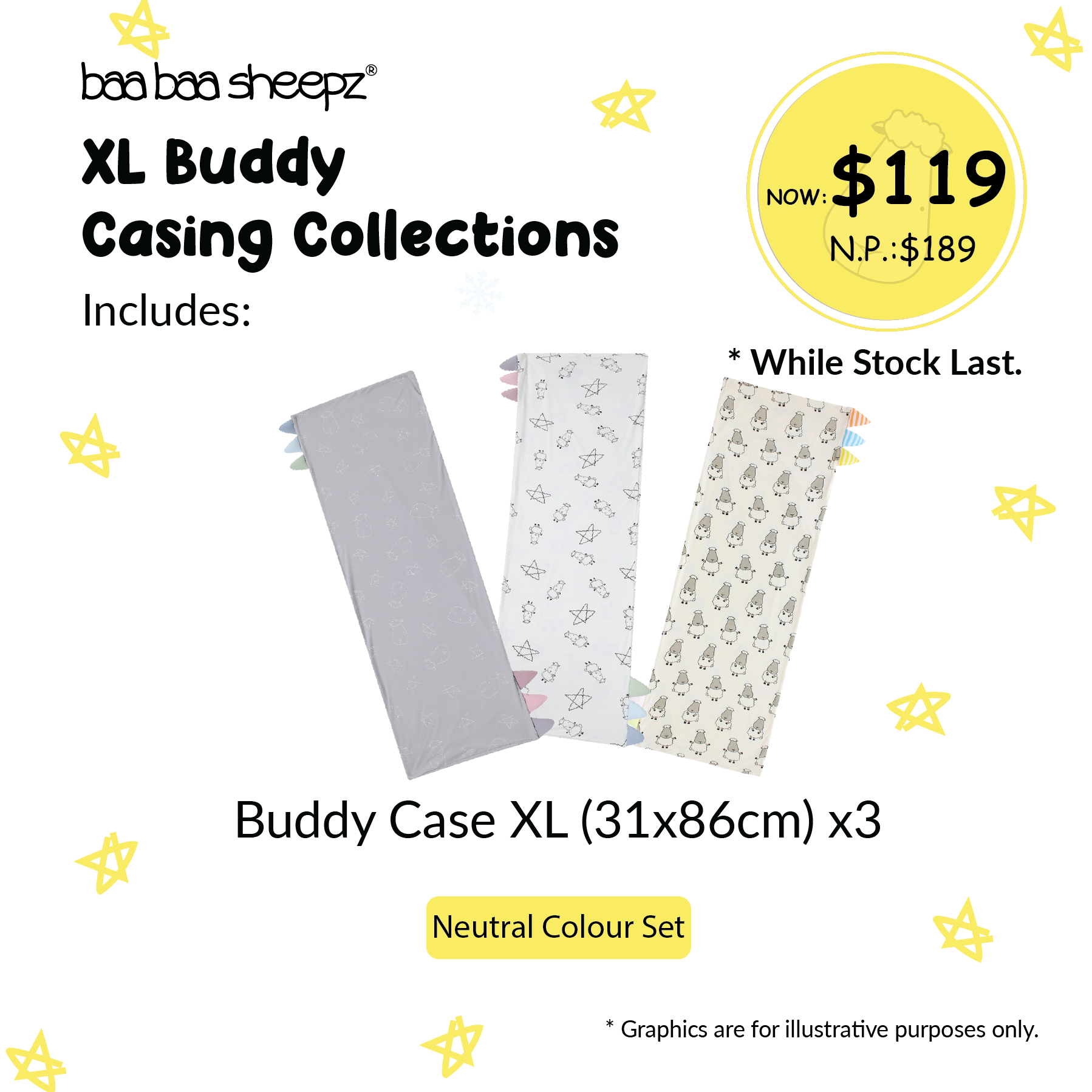 Baa Baa Sheepz XL Buddy Casing Collections