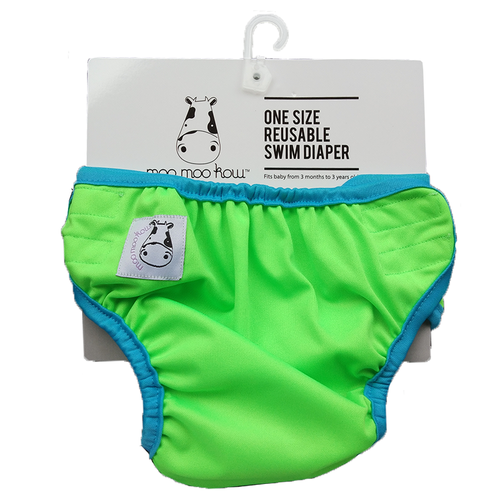 One Size Swim Diaper Apple Green