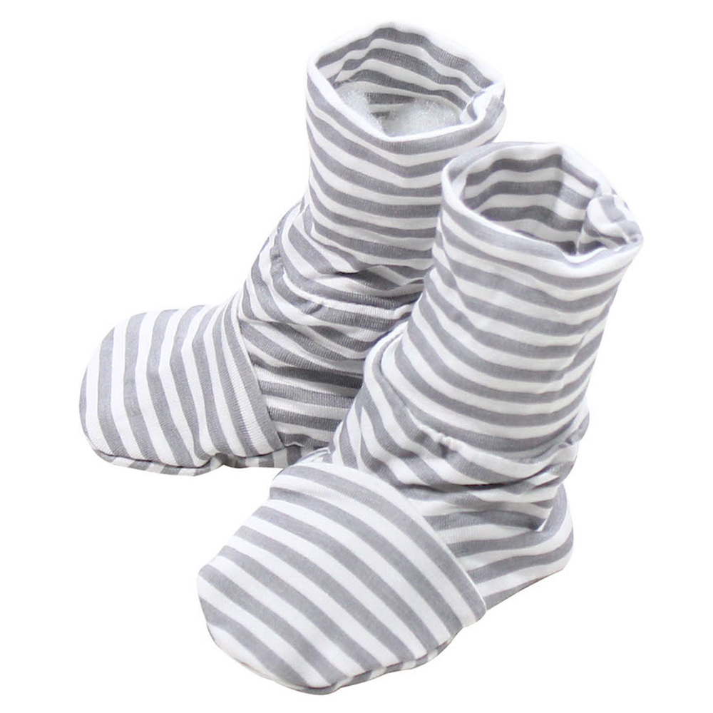 baabaasheepz Booties Grey Stripe