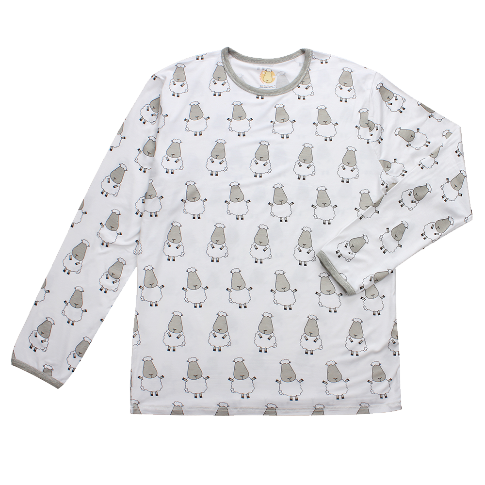 Unisex Long Sleeve Shirt White Big Sheepz