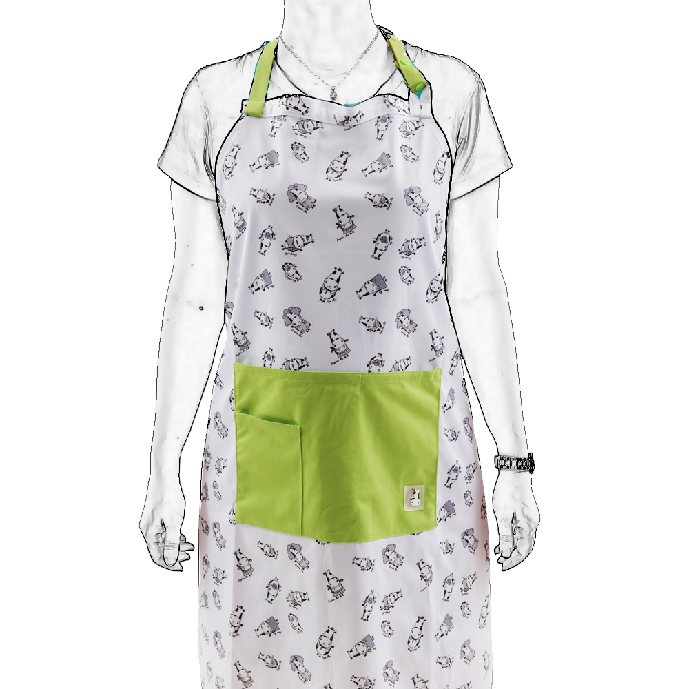 Bath Time Apron - Moo Family