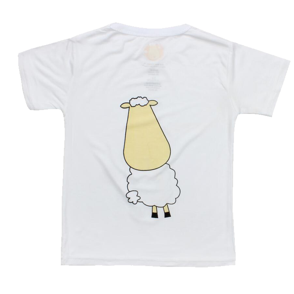 Unisex Short Sleeve T-Shirt White Front & Back Sheepz