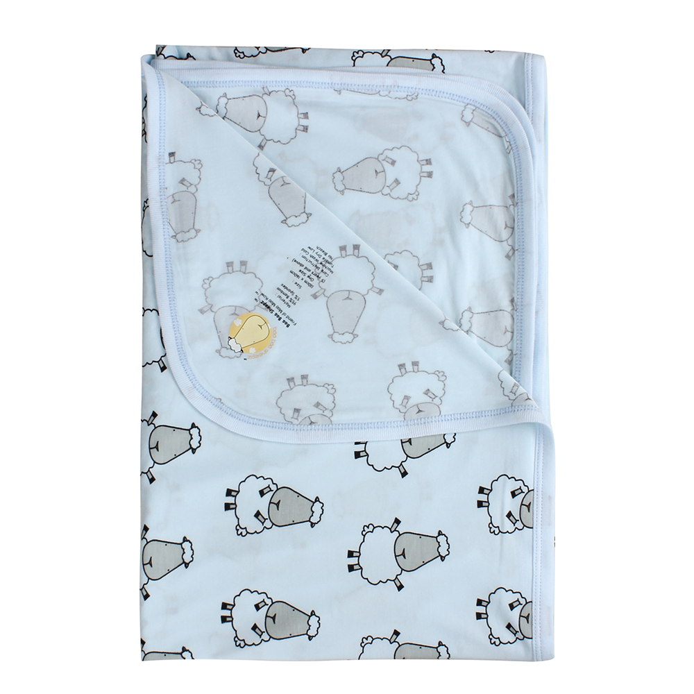 bamboo blanket baby blue