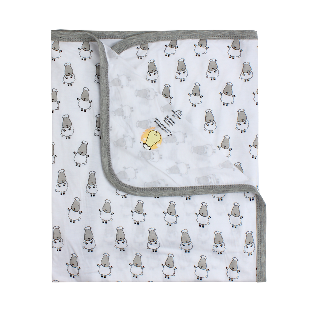 bamboo blanket baby white