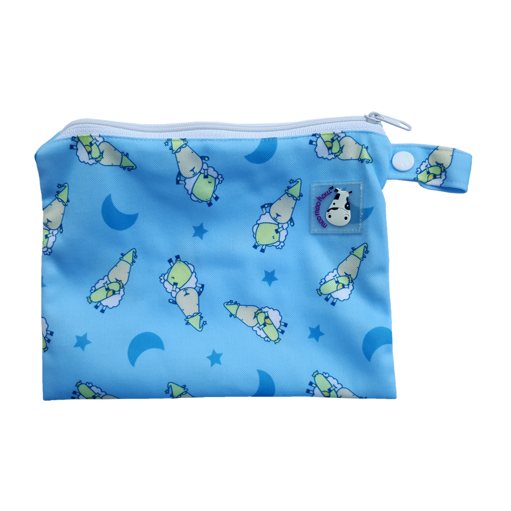 Wet Bag Small - BaaBaaSheepz Blue