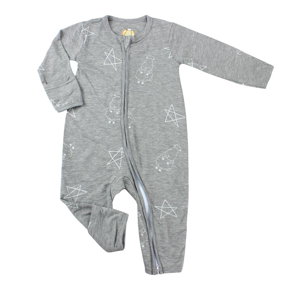 bamboo romper grey