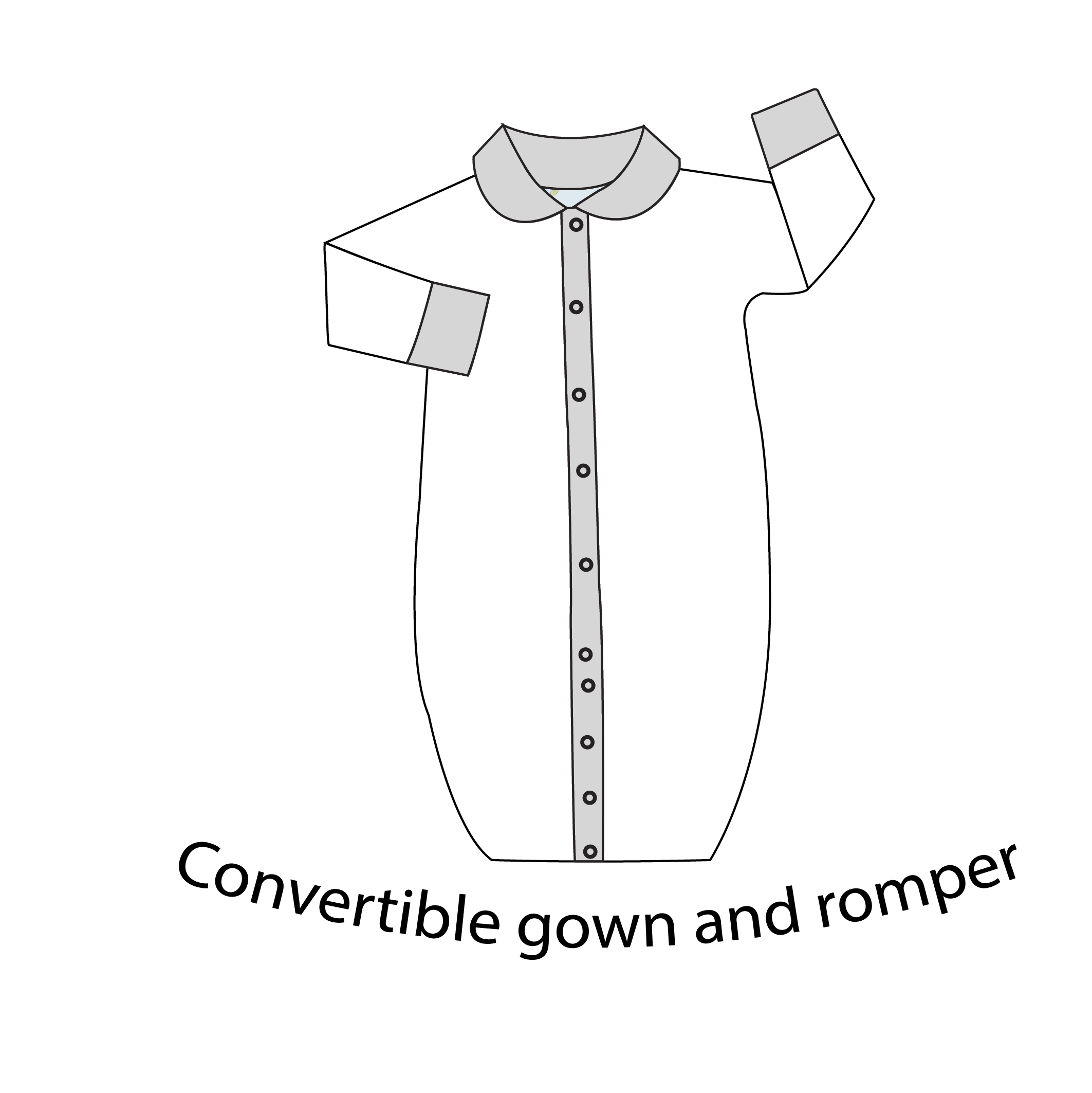 Convertible Gown & Romper