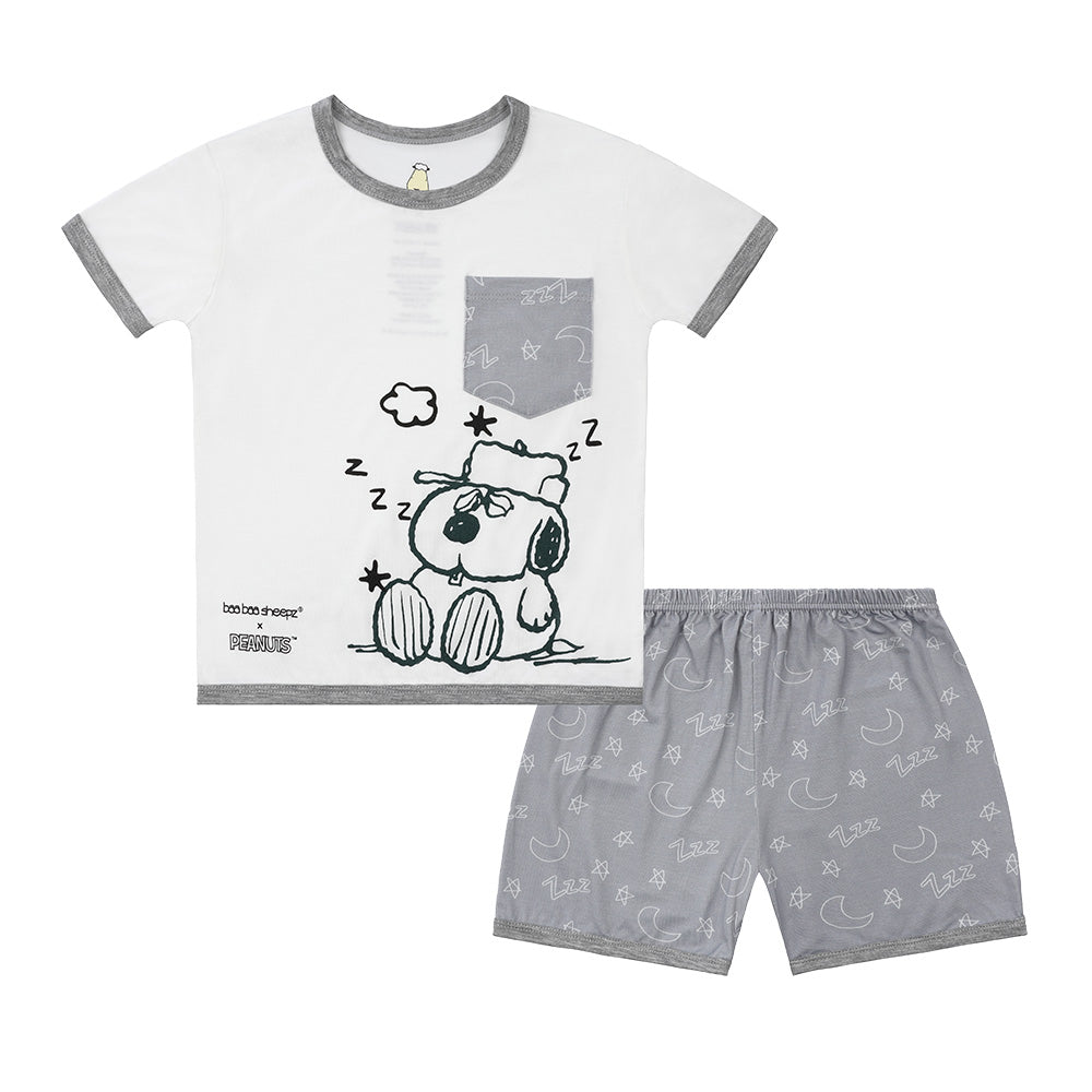 Short Sleeve Shirt S27 White + Shorts S27 Grey