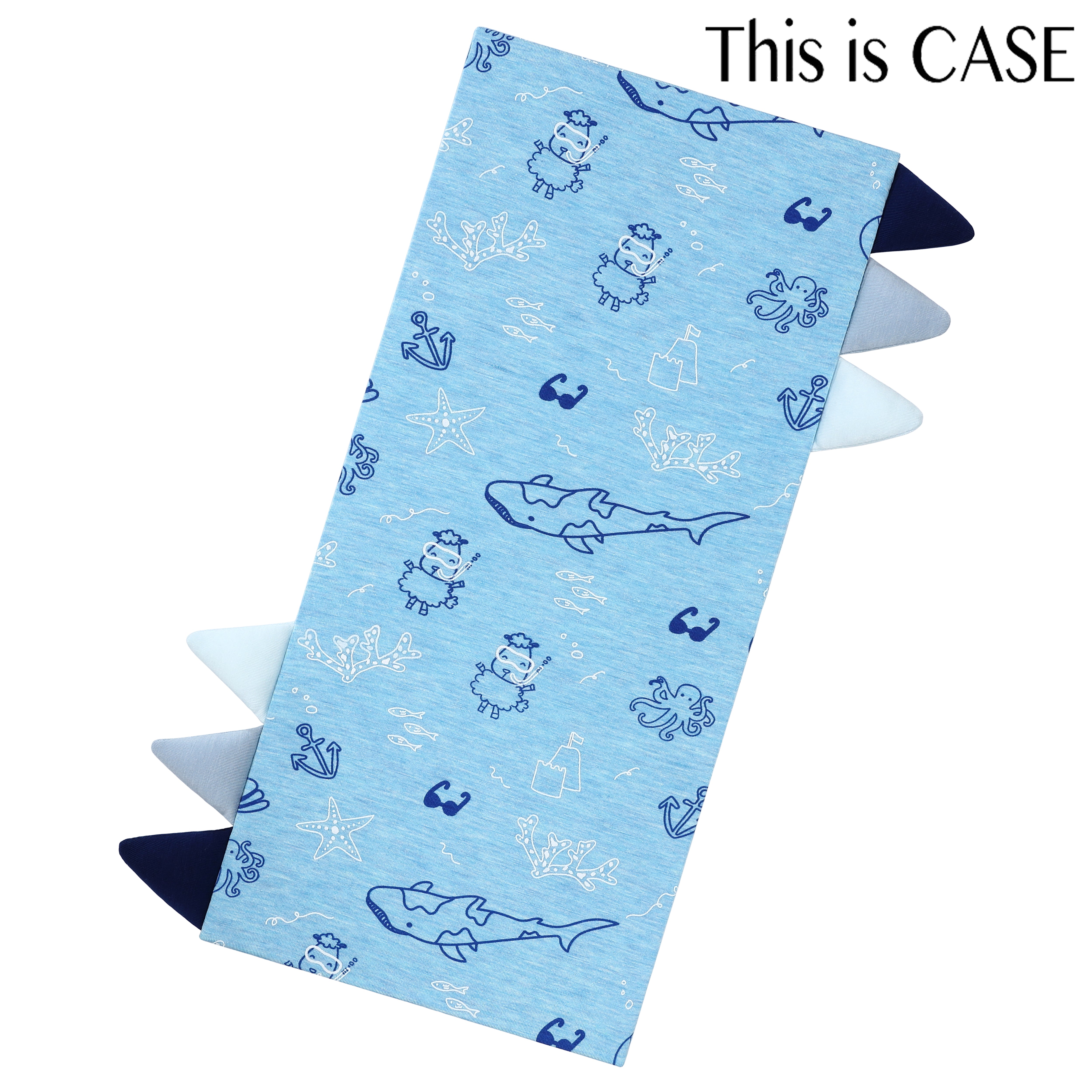 Bed-Time Buddy Case Ocean Baa-ddies Blue with Color tag - Medium