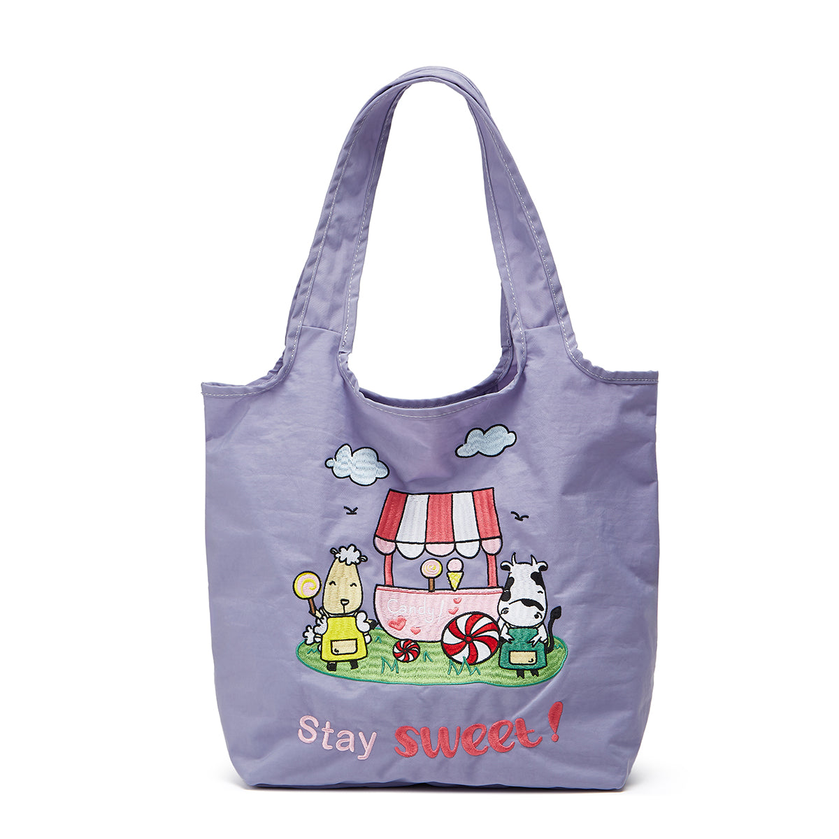 Moo Moo Kow Shopping Bag 001 Purple - Small