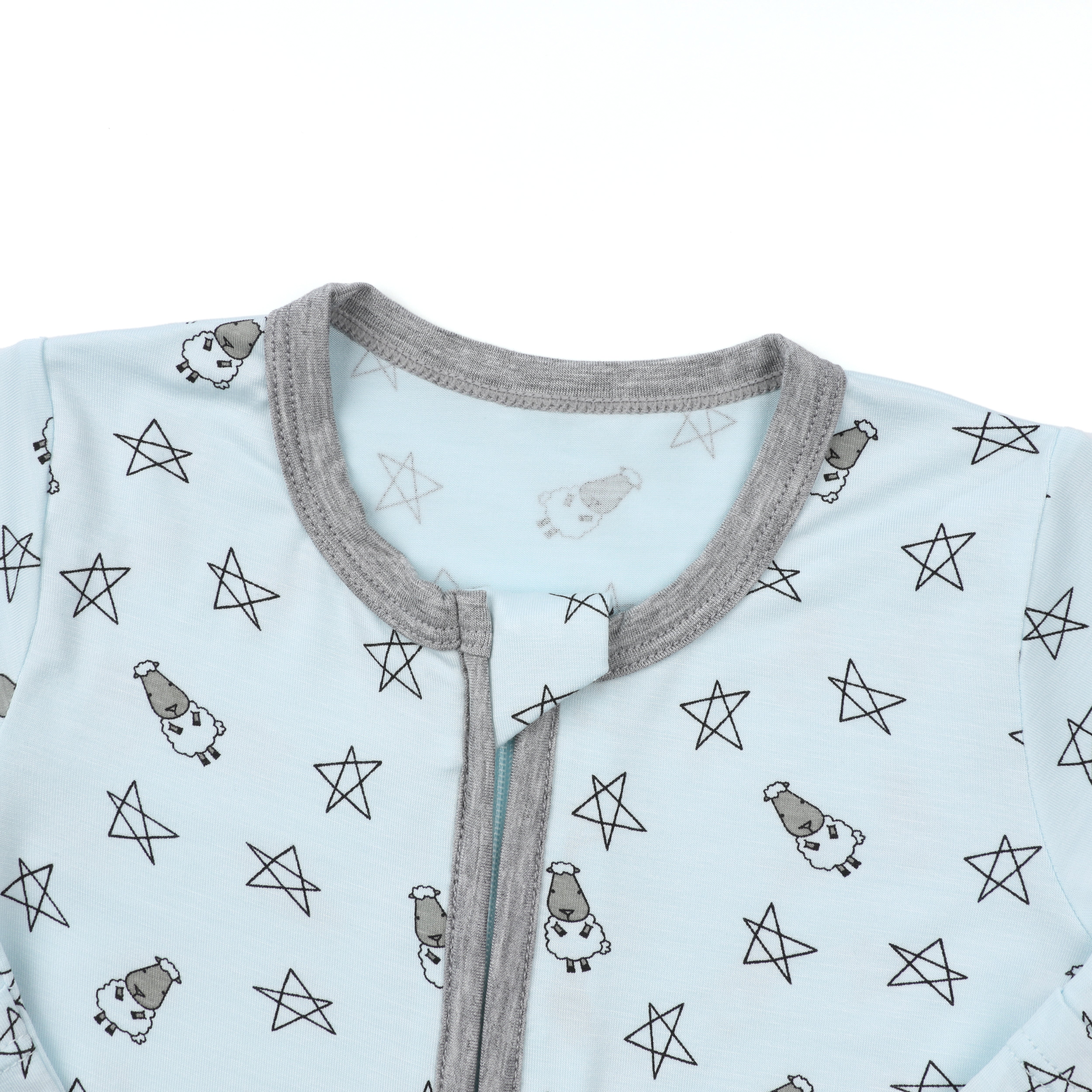 Romper Zip Small Star & Sheepz Blue
