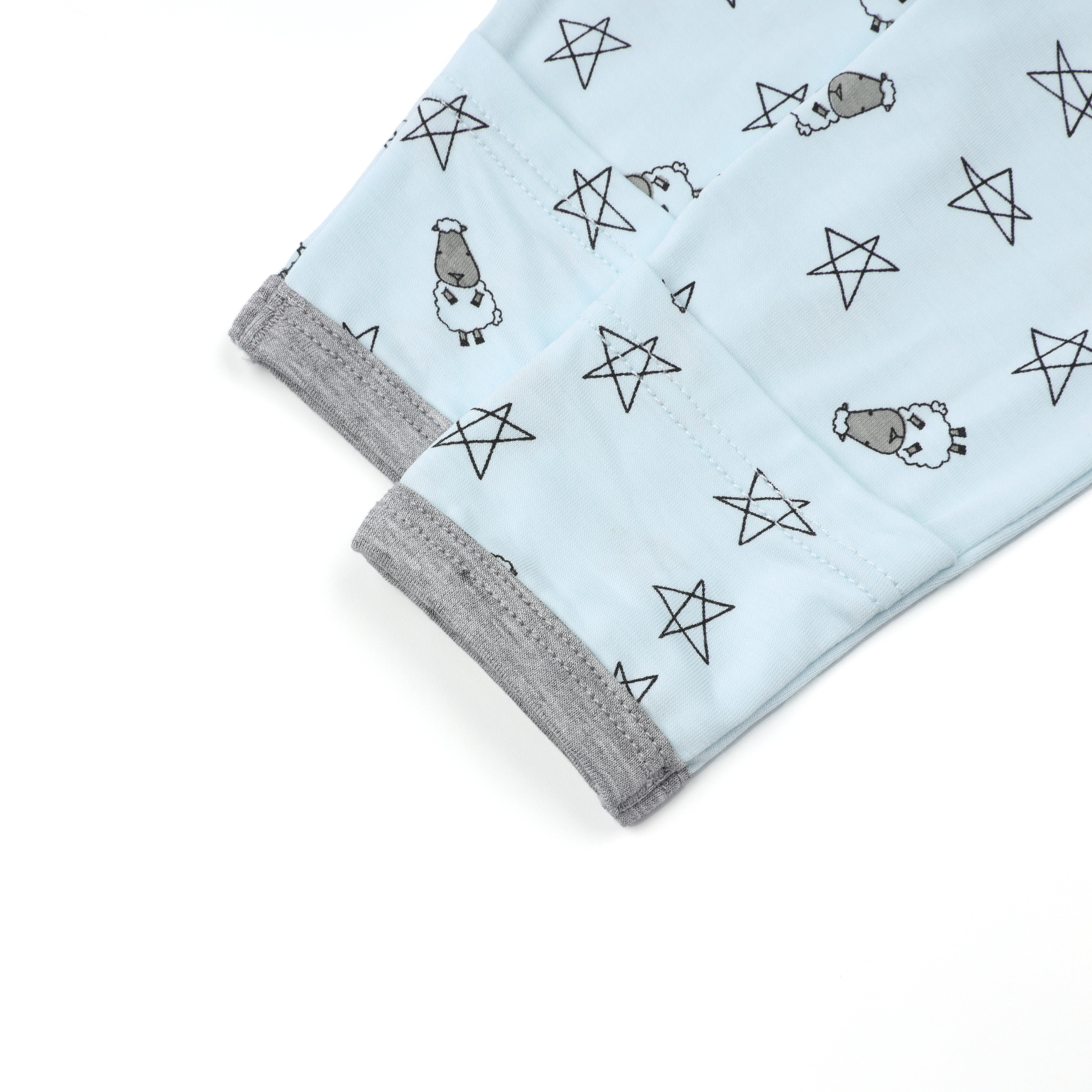 Romper Zip Small Star & Sheepz Blue
