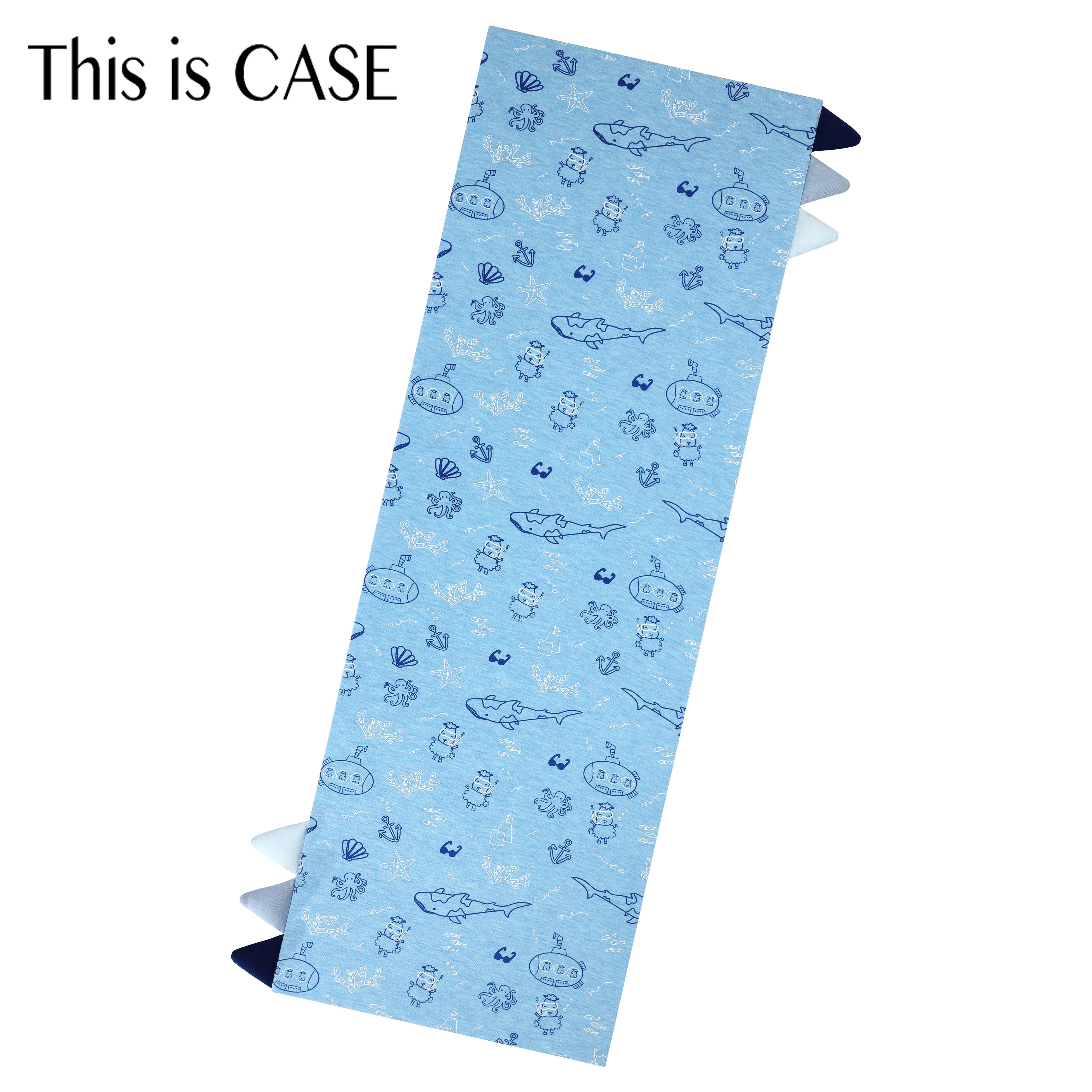 Bed-Time Buddy Case Ocean Baa-ddies Blue with Color tag - XL