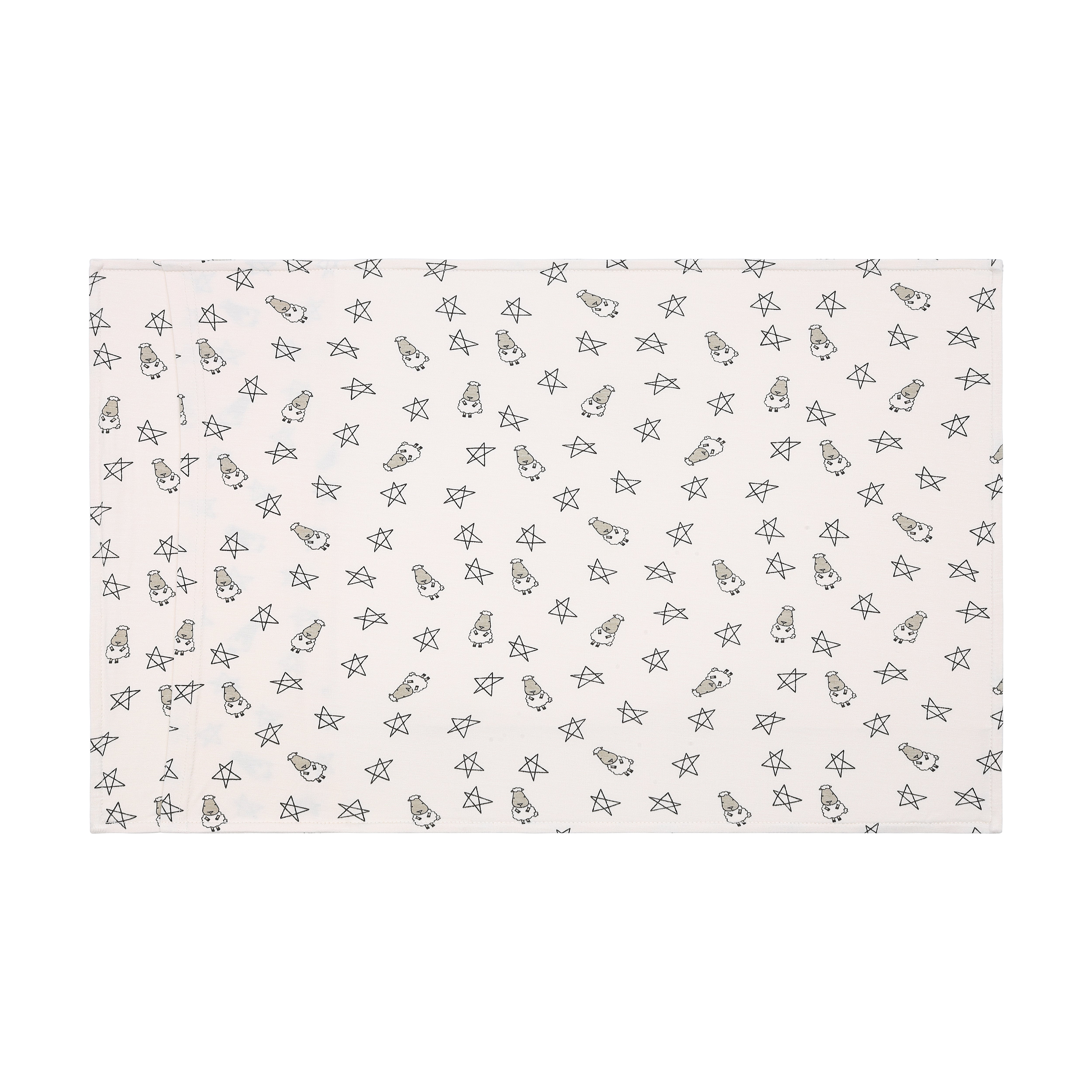 Head Pillow Case Small Star & Sheepz Yellow- Kids