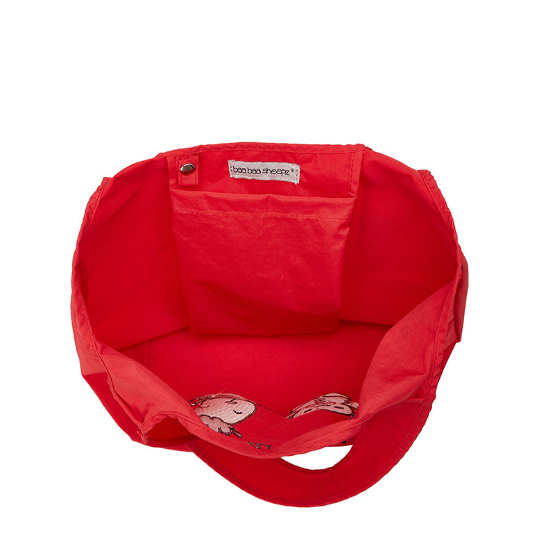 Baa Baa Sheepz Recycle Bag Christmas 2 Red - Small