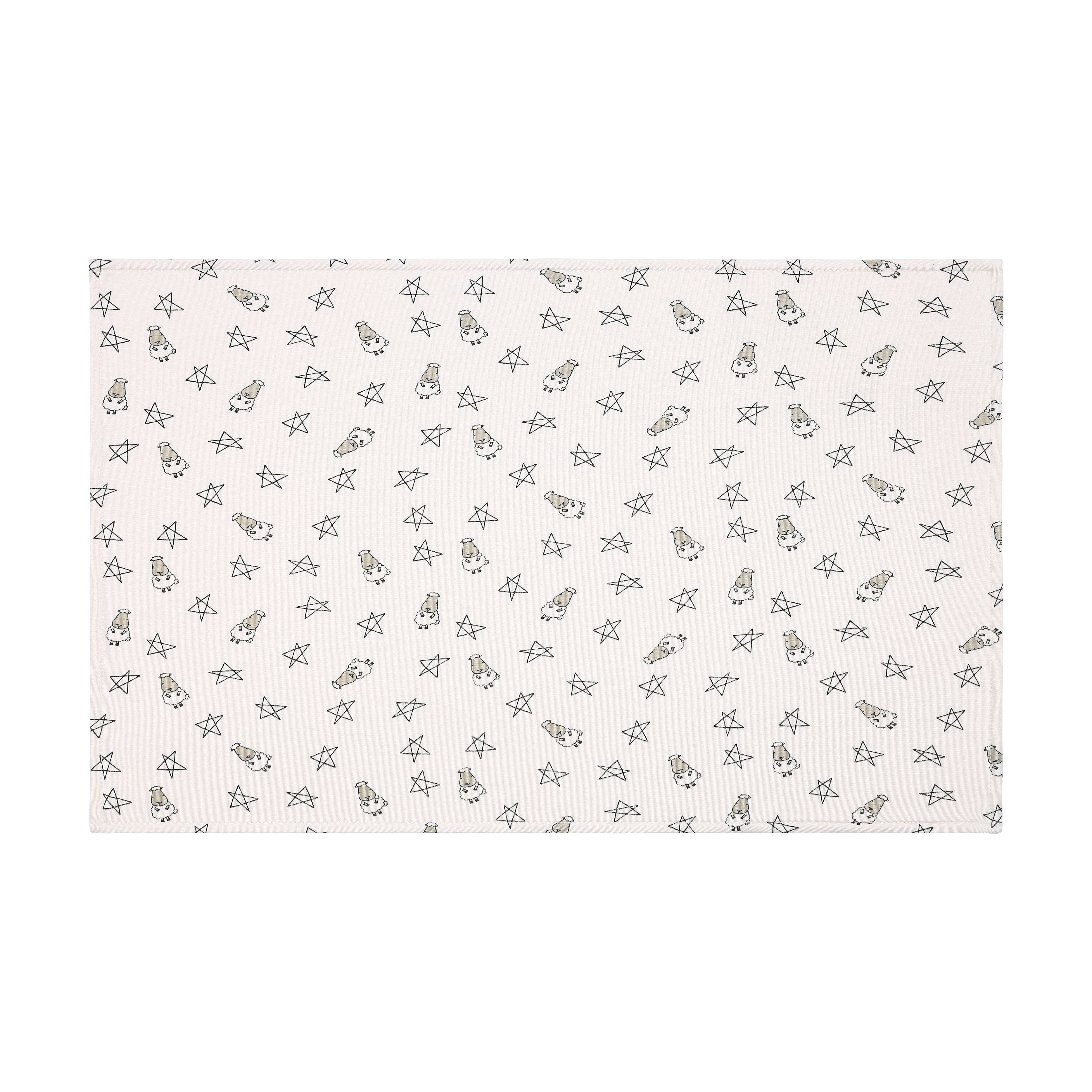 Head Pillow Case Small Star & Sheepz Yellow- Kids
