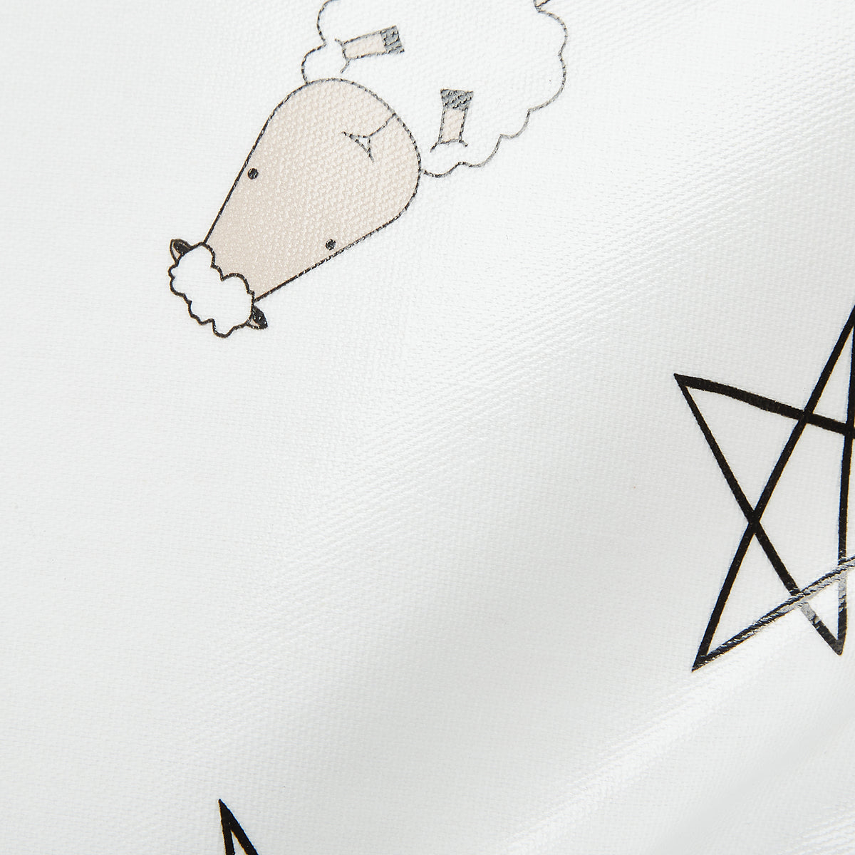 Baa Baa Sheepz Tote Bag 002 White - Large