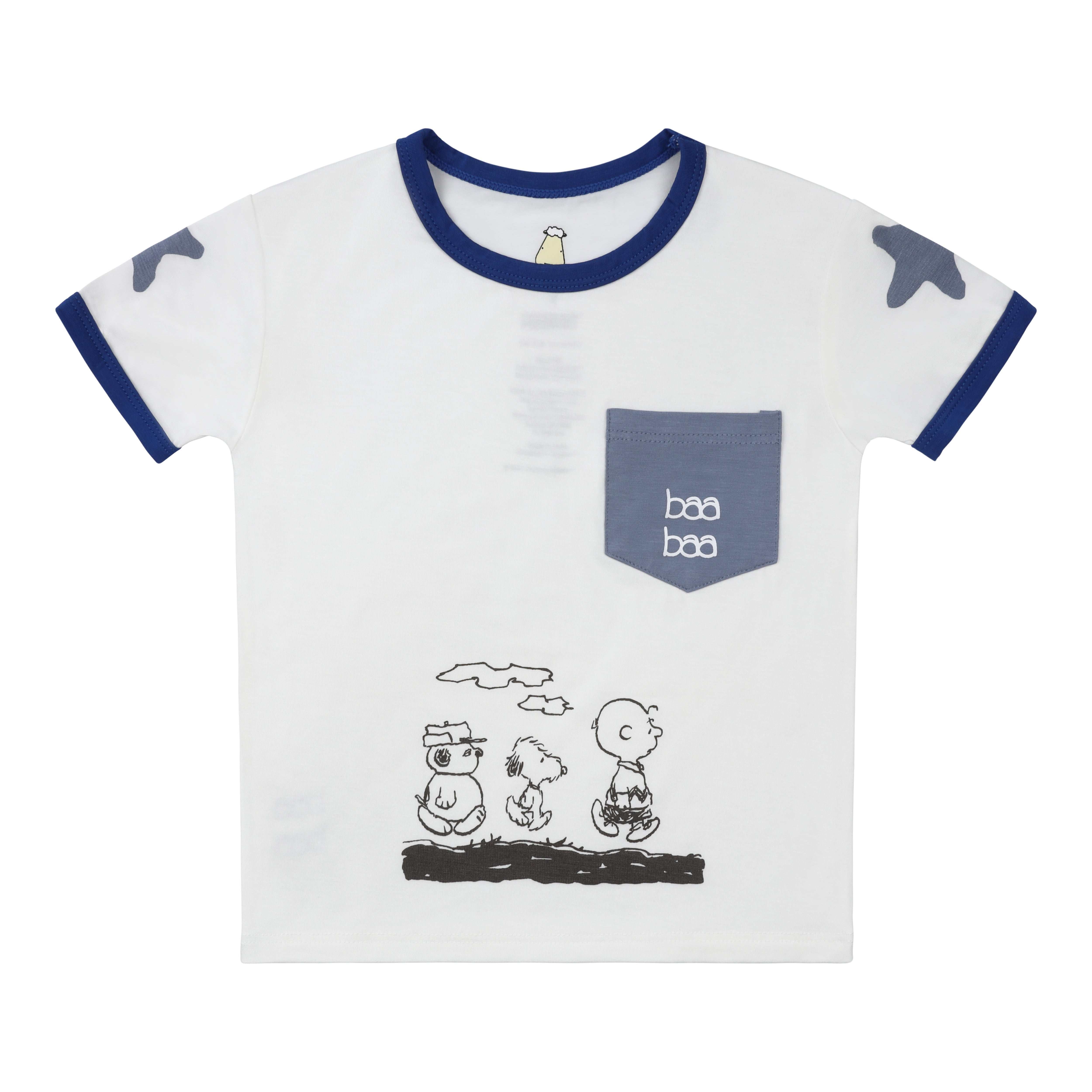 Short Sleeve Shirt S32 White + Pants S32 Blue