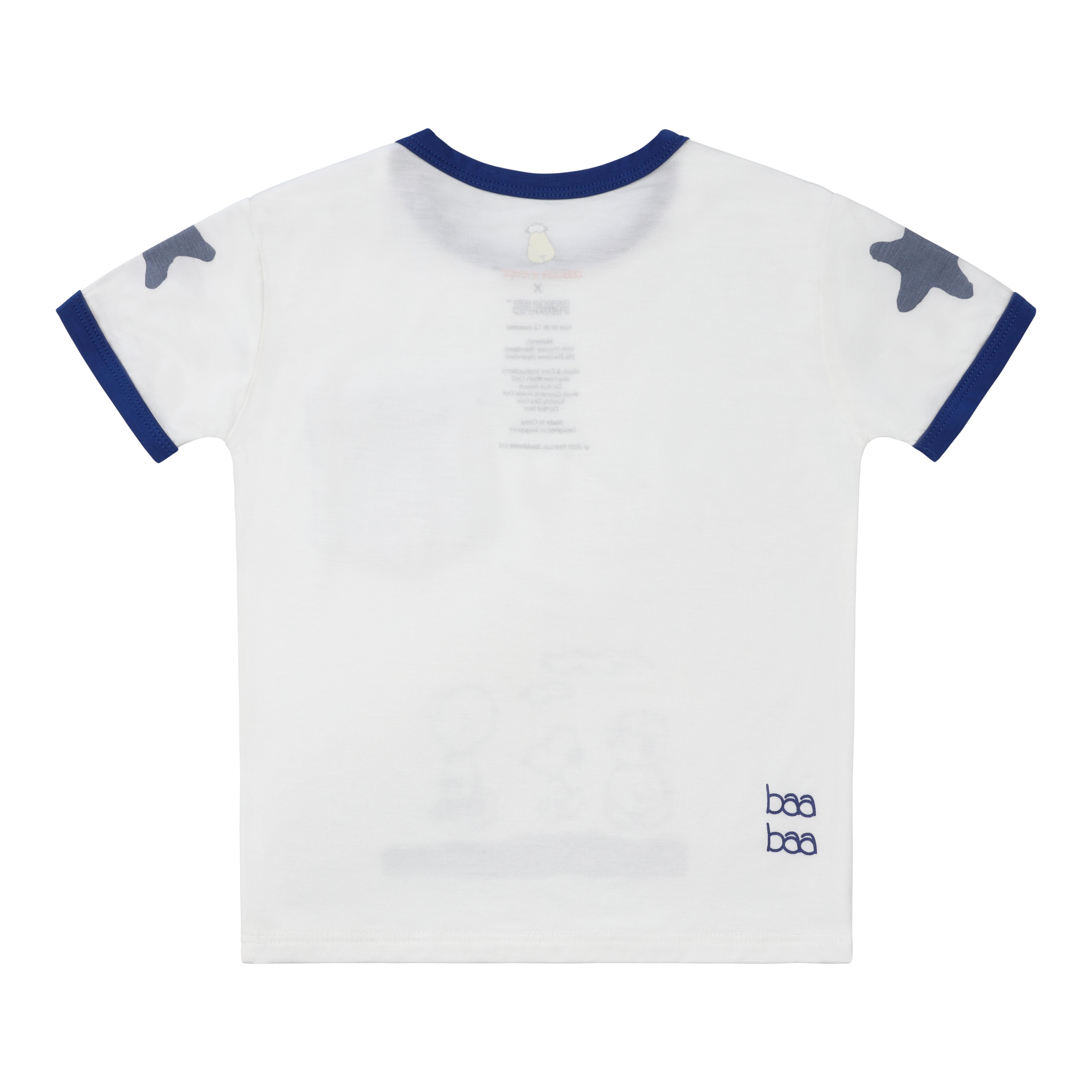 Short Sleeve Shirt S32 White + Pants S32 Blue