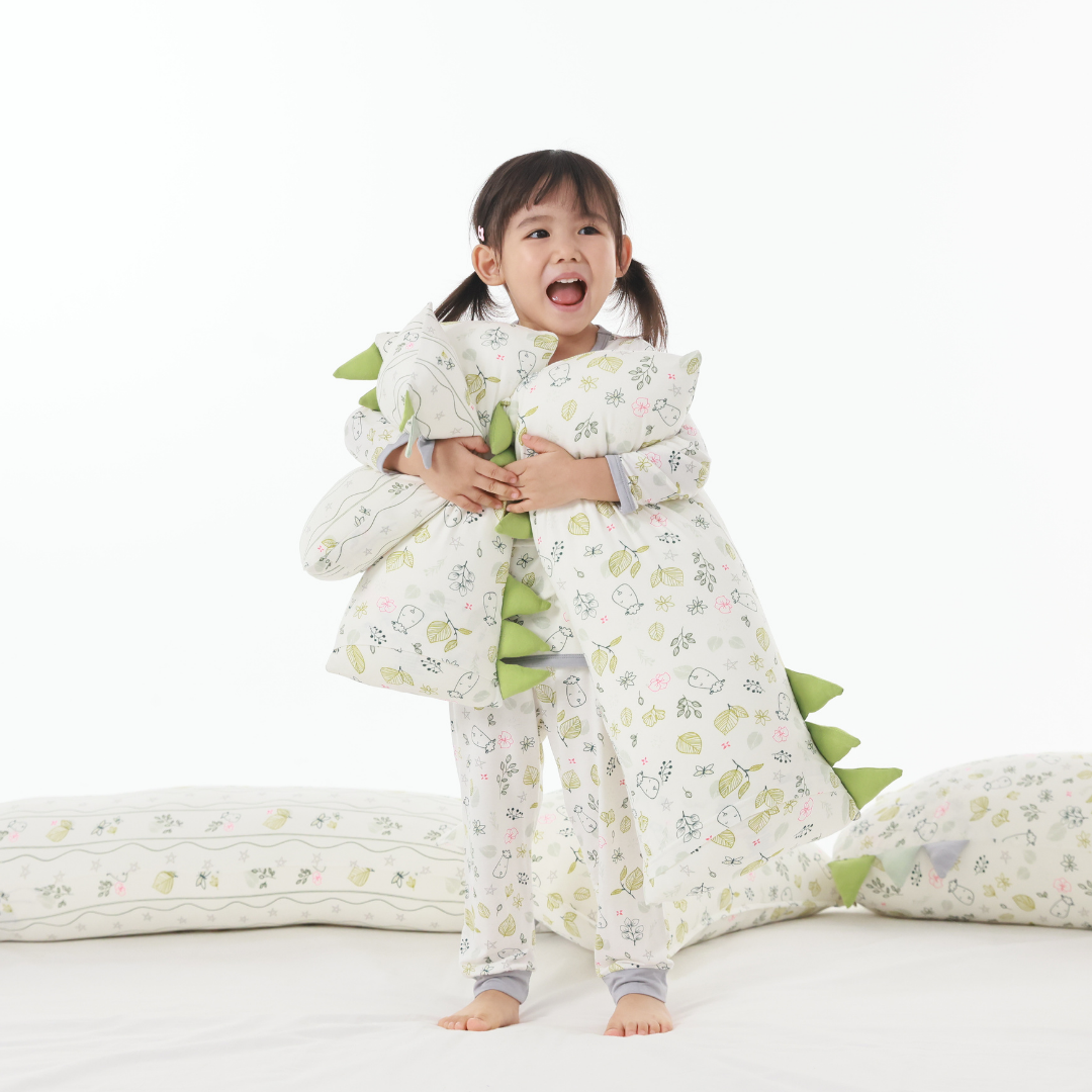 Bed-Time Buddy™ Case Dream Garden A Cream with Color tag - Jumbo
